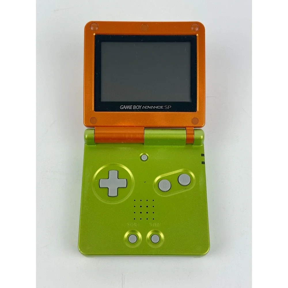Nintendo Game Boy Advance SP GBA SP Lime Green & Orange Shrek Edition Tested